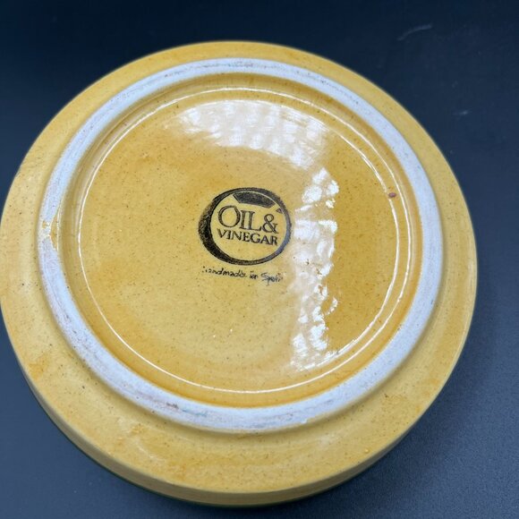 Vintage 1960s Hand Painted Ceramic Olive Serving Dish From Spain - Picture 3 of 5